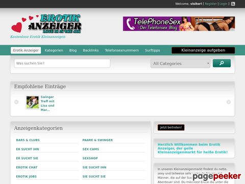 Details : Kostenlose Erotik Kleinanzeigen DE/AU/CH
